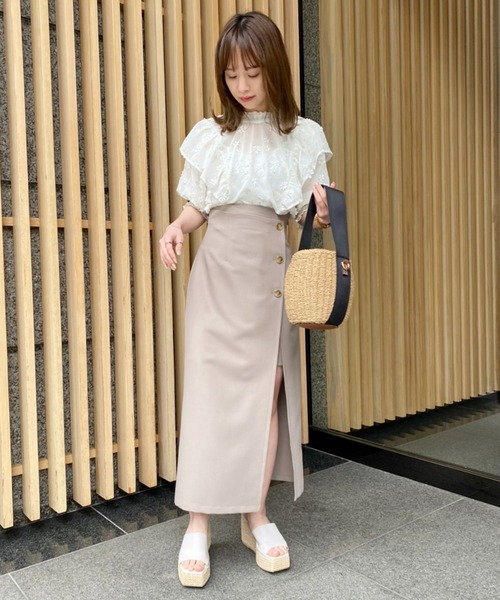 one after another NICE CLAUP（ワンアフターアナザーナイスクラップ）の「前後2WAYボウタイブラウス（シャツ/ブラウス・レディース・オフホワイト/ホワイト/ホワイト系その他・FREE）」の9枚目の写真