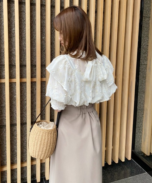 one after another NICE CLAUP（ワンアフターアナザーナイスクラップ）の「前後2WAYボウタイブラウス（シャツ/ブラウス・レディース・オフホワイト/ホワイト/ホワイト系その他・FREE）」の12枚目の写真