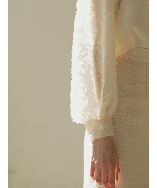 ACYM（アシーム）の「Flower lace ブラウス（シャツ/ブラウス・レディース・ブラック/アイボリー・FREE）」の13枚目の写真