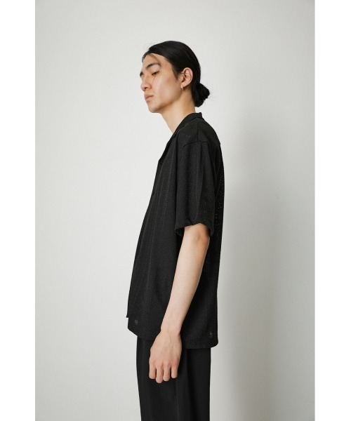 AZUL by moussy（アズールバイマウジー）の「ORTEGA JACQUARD SHIRT/オルテガジャカードシャツ（シャツ/ブラウス・メンズ・ライトカーキ/ブラック・LARGE/MEDIUM）」の7枚目の写真