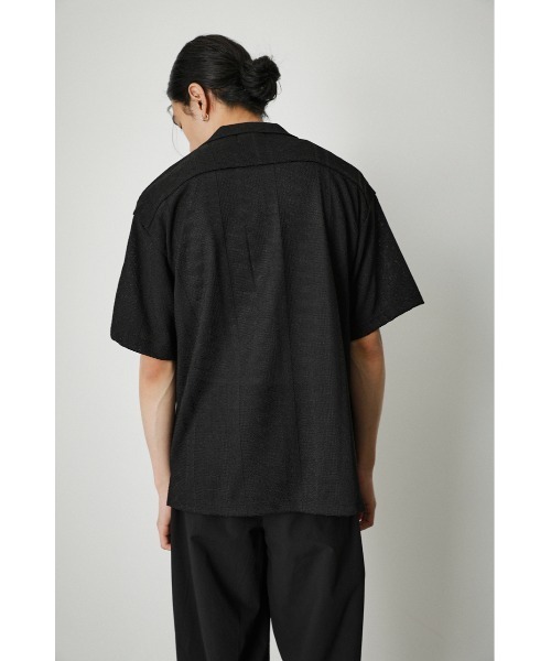 AZUL by moussy（アズールバイマウジー）の「ORTEGA JACQUARD SHIRT/オルテガジャカードシャツ（シャツ/ブラウス・メンズ・ライトカーキ/ブラック・LARGE/MEDIUM）」の8枚目の写真