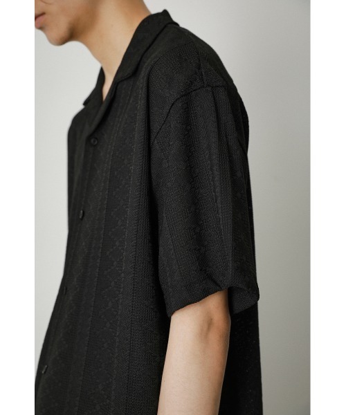 AZUL by moussy（アズールバイマウジー）の「ORTEGA JACQUARD SHIRT/オルテガジャカードシャツ（シャツ/ブラウス・メンズ・ライトカーキ/ブラック・LARGE/MEDIUM）」の10枚目の写真