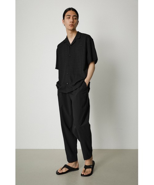 AZUL by moussy（アズールバイマウジー）の「ORTEGA JACQUARD SHIRT/オルテガジャカードシャツ（シャツ/ブラウス・メンズ・ライトカーキ/ブラック・LARGE/MEDIUM）」の6枚目の写真