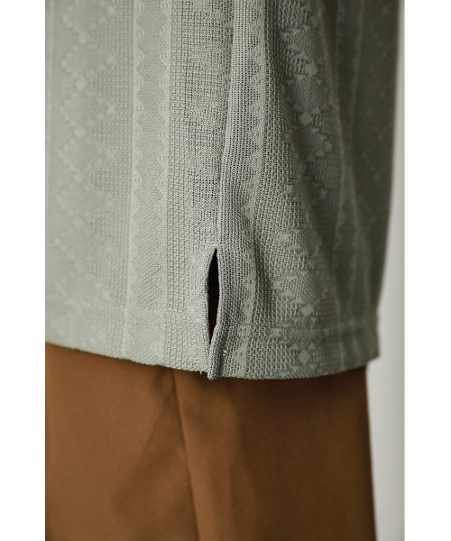 AZUL by moussy（アズールバイマウジー）の「ORTEGA JACQUARD SHIRT/オルテガジャカードシャツ（シャツ/ブラウス・メンズ・ライトカーキ/ブラック・LARGE/MEDIUM）」の20枚目の写真