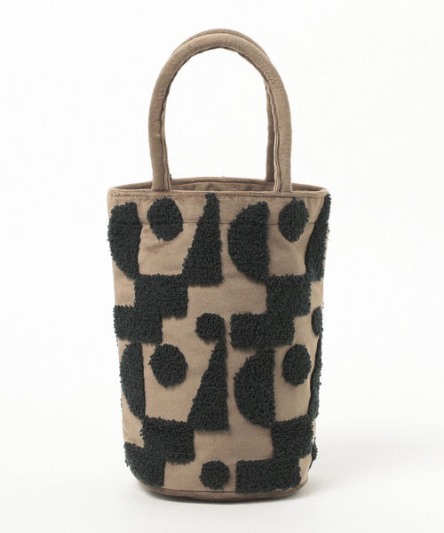 Ray BEAMS（レイビームス）の「beej × Ray BEAMS / 別注 Velvet Embroidery トートバッグ（トートバッグ・レディース・ベージュ/グリーン・ONE SIZE）」の5枚目の写真