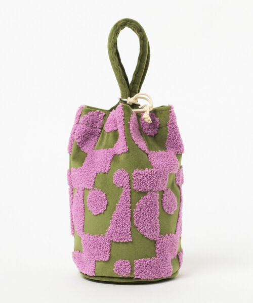 Ray BEAMS（レイビームス）の「beej × Ray BEAMS / 別注 Velvet Embroidery トートバッグ（トートバッグ・レディース・ベージュ/グリーン・ONE SIZE）」の14枚目の写真