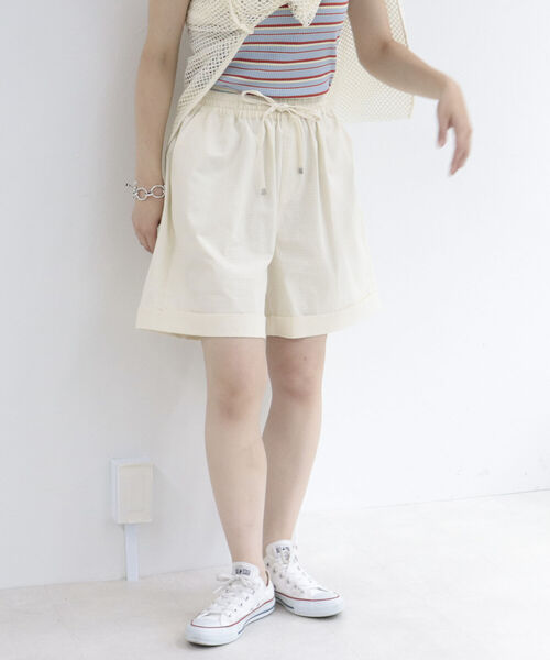 fredy repit(フレディレピ)の「リップショートパンツ(その他パンツ・レディース・ブラック/ベージュ/アイボリー・38)」の4枚目の写真