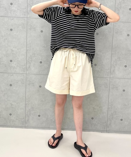 fredy repit(フレディレピ)の「リップショートパンツ(その他パンツ・レディース・ブラック/ベージュ/アイボリー・38)」の2枚目の写真