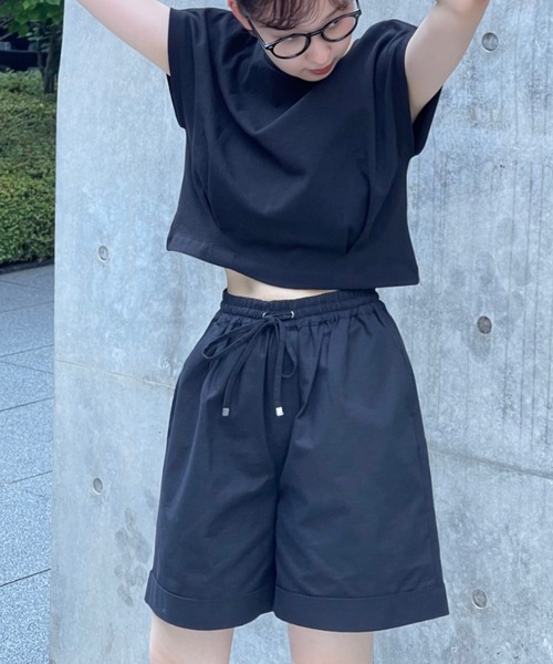 fredy repit(フレディレピ)の「リップショートパンツ(その他パンツ・レディース・ブラック/ベージュ/アイボリー・38)」の1枚目の写真