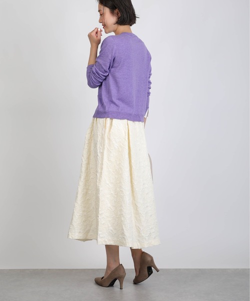 PICCIN（ピッチン）の「ふくれジャガードボリュームスカート（スカート・レディース・ブラック/アイボリー/グレイッシュベージュ・M）」の22枚目の写真