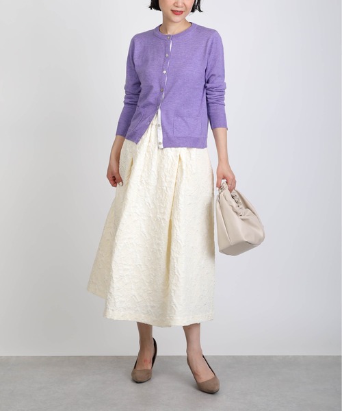 PICCIN（ピッチン）の「ふくれジャガードボリュームスカート（スカート・レディース・ブラック/アイボリー/グレイッシュベージュ・M）」の21枚目の写真