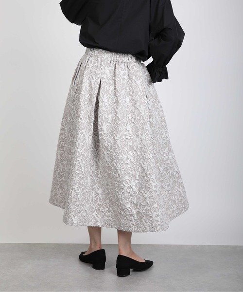 PICCIN（ピッチン）の「ふくれジャガードボリュームスカート（スカート・レディース・ブラック/アイボリー/グレイッシュベージュ・M）」の12枚目の写真