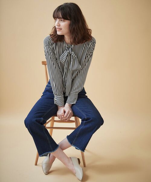 le.coeur blanc（ルクールブラン）の「ストライプボウタイ