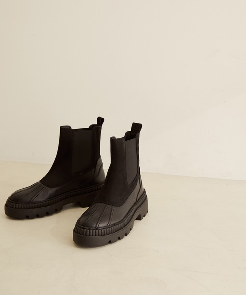 REMME（レメ）の「【REMME（レメ）】サイドゴアブーツ（ブーツ・レディース・ブラック/ダークブラウン・36/37/38）」の2枚目の写真