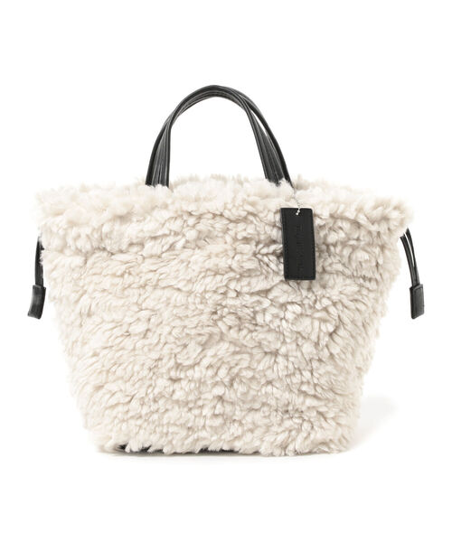 Ray BEAMS（レイビームス）の「Ray BEAMS / リバーシブル ボア バッグ（トートバッグ・レディース・ブラック/ダークブラウン・ONE SIZE）」の7枚目の写真