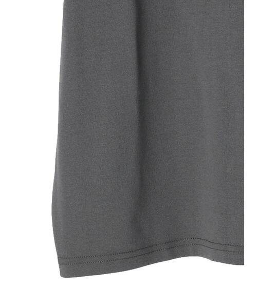 Green Parks(グリーンパークス)の「・novem9 カラーブロックTシャツ(Tシャツ/カットソー・レディース・チャコールグレー/ベージュ/モカ・FREE)」の17枚目の写真