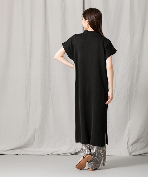 Gready Brilliant（グレディブリリアン）の「Ｅヤーンシャツ衿ワンピース（ワンピース・レディース・ブラック/ブラウン・38）」の12枚目の写真