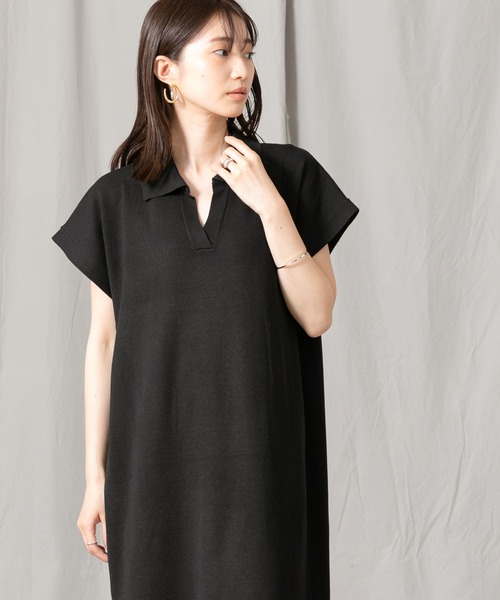 Gready Brilliant（グレディブリリアン）の「Ｅヤーンシャツ衿ワンピース（ワンピース・レディース・ブラック/ブラウン・38）」の14枚目の写真