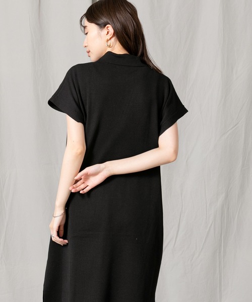 Gready Brilliant（グレディブリリアン）の「Ｅヤーンシャツ衿ワンピース（ワンピース・レディース・ブラック/ブラウン・38）」の16枚目の写真