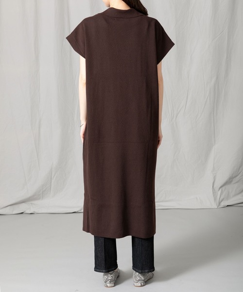 Gready Brilliant（グレディブリリアン）の「Ｅヤーンシャツ衿ワンピース（ワンピース・レディース・ブラック/ブラウン・38）」の21枚目の写真