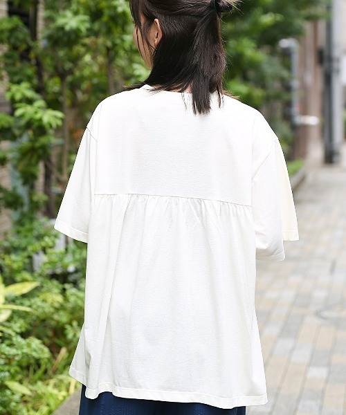 チチカカ（チチカカ）の「ロゴデザインチュニック（チュニック・レディース・オフホワイト/グリーン/ブラック・FREE）」の5枚目の写真