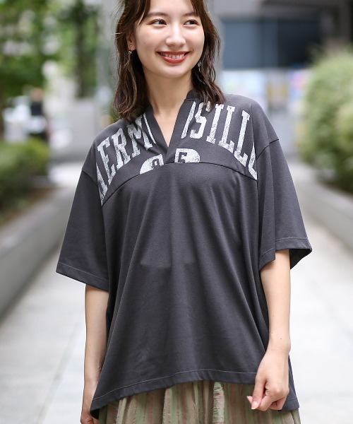 チチカカ（チチカカ）の「ロゴデザインチュニック（チュニック・レディース・オフホワイト/グリーン/ブラック・FREE）」の7枚目の写真