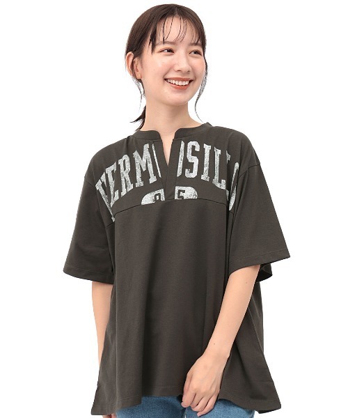 チチカカ（チチカカ）の「ロゴデザインチュニック（チュニック・レディース・オフホワイト/グリーン/ブラック・FREE）」の10枚目の写真