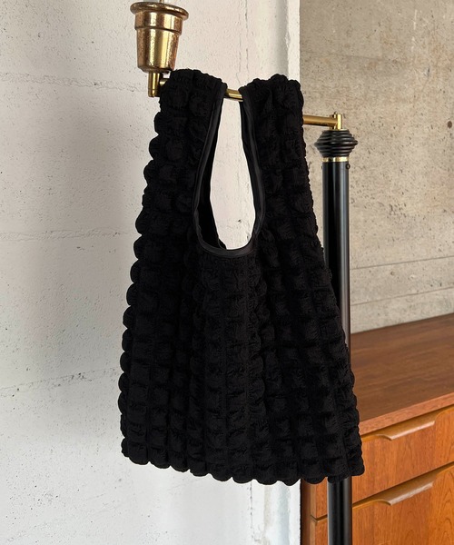 CAPRICIEUX LE'MAGE（カプリシューレマージュ）の「ぽこぽこバッグ（トートバッグ・レディース・ホワイト/ブラック/イエロー・FREE）」の15枚目の写真