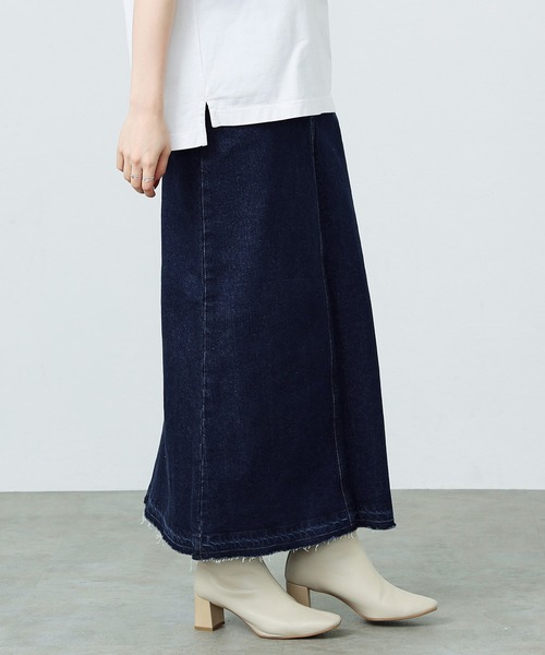 EDWIN（エドウィン）の「essentials ロングデニムスカート（デニムスカート・レディース・ブラック/ブルー・SMALL/MEDIUM）」の15枚目の写真