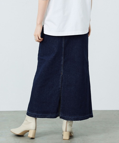 EDWIN（エドウィン）の「essentials ロングデニムスカート（デニムスカート・レディース・ブラック/ブルー・SMALL/MEDIUM）」の16枚目の写真
