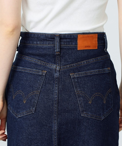 EDWIN（エドウィン）の「essentials ロングデニムスカート（デニムスカート・レディース・ブラック/ブルー・SMALL/MEDIUM）」の18枚目の写真