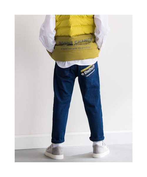 BeBe（ベベ）の「BeBe/ジョグデニム パンツ (90~150cm)（デニムパンツ・キッズ・ネイビー・150/130/100/140/90/110/120）」の7枚目の写真