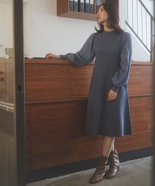 Andemiu(アンデミュウ)の「イソザイフレアミニワンピース126936(ワンピース・レディース・ブラック/ピンク/ブルー/アイボリー・FREE)」の20枚目の写真