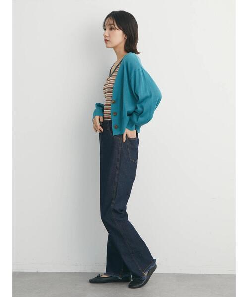 Green　Parks（グリーンパークス）の「セミフレアデニムパンツ（その他パンツ・レディース・ブラック/グレー/ワンウォッシュ・S/M）」の15枚目の写真