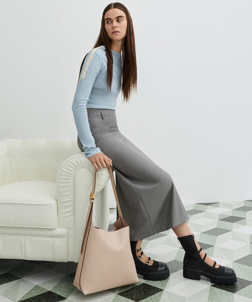 CHARLES & KEITH（チャールズ & キース）の「Edna エドナ トートバッグ（トートバッグ・レディース・ブラウン系その他4/クリーム/チョコ/オートミール/ブラック・L）」の15枚目の写真