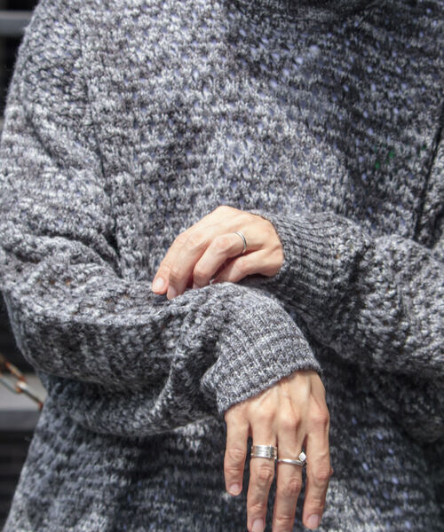 GLOSTER（グロスター）の「【GLOSTER/グロスター】スペースダイ メッシュ編みプルオーバーニット グラデーション 透かし編み（ニット/セーター・メンズ・グレー系その他/ピンク系その他・M/L/S）」の12枚目の写真