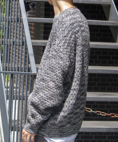 GLOSTER（グロスター）の「【GLOSTER/グロスター】スペースダイ メッシュ編みプルオーバーニット グラデーション 透かし編み（ニット/セーター・メンズ・グレー系その他/ピンク系その他・M/L/S）」の13枚目の写真