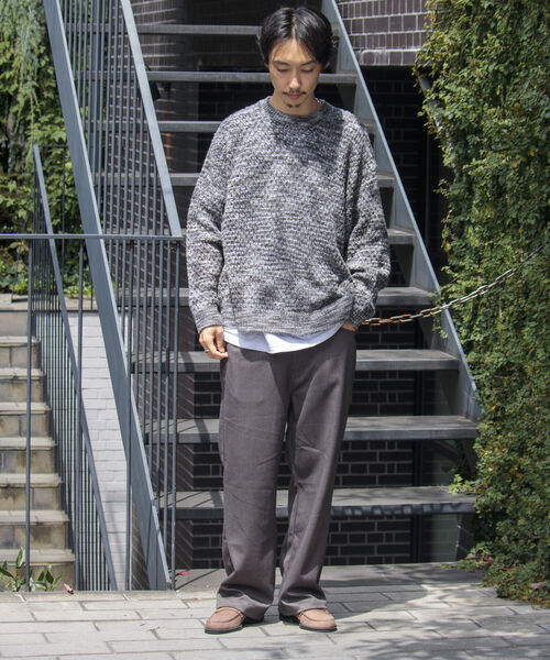 GLOSTER（グロスター）の「【GLOSTER/グロスター】スペースダイ メッシュ編みプルオーバーニット グラデーション 透かし編み（ニット/セーター・メンズ・グレー系その他/ピンク系その他・M/L/S）」の16枚目の写真