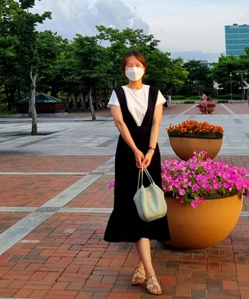 Girly Doll（ガーリードール）の「ティアードフリルマーメイドジャンスカ（ジャンパースカート・レディース・ブラック・M/L）」の2枚目の写真