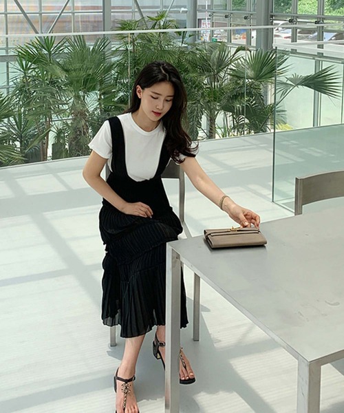 Girly Doll（ガーリードール）の「ティアードフリルマーメイドジャンスカ（ジャンパースカート・レディース・ブラック・M/L）」の13枚目の写真