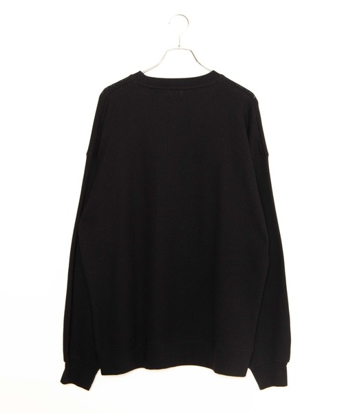 WEGO（ウィゴー）の「WEGO/ヘビーワッフルBIGロンT（Tシャツ/カットソー・メンズ・ホワイト/ブラック・MEDIUM/LARGE）」の19枚目の写真