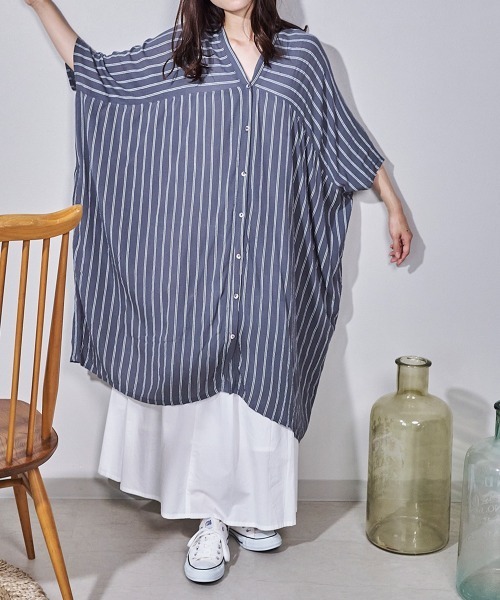 LUPILIEN（ルピリアン）の「レーヨンクレープテントトップス（チュニック・レディース・オフホワイト/A/B・38）」の13枚目の写真