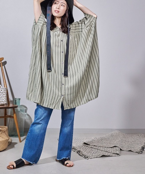 LUPILIEN（ルピリアン）の「レーヨンクレープテントトップス（チュニック・レディース・オフホワイト/A/B・38）」の9枚目の写真