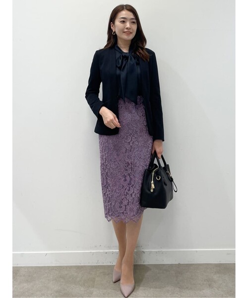SALE 【超美品】クードシャンス⑩上品ブラックレースデザインスカート❤︎ COUP DE CHANCE（クードシャンス）の「◇【otonaMUSE12月号掲載