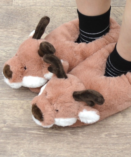 NICI/ルームシューズ Winter22 トナカイ（ルームシューズ/スリッパ