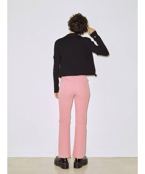 jouetie（ジュエティ）の「カラーフレアパンツ（その他パンツ・レディース・オフホワイト/ブラック/グリーン/ピンク・SMALL/MEDIUM）」の7枚目の写真