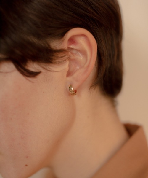 novice（ノーヴィス）の「【novice】Hoop Pierce［Stainless］（ピアス（両耳用）・レディース・ゴールド・FREE）」の2枚目の写真