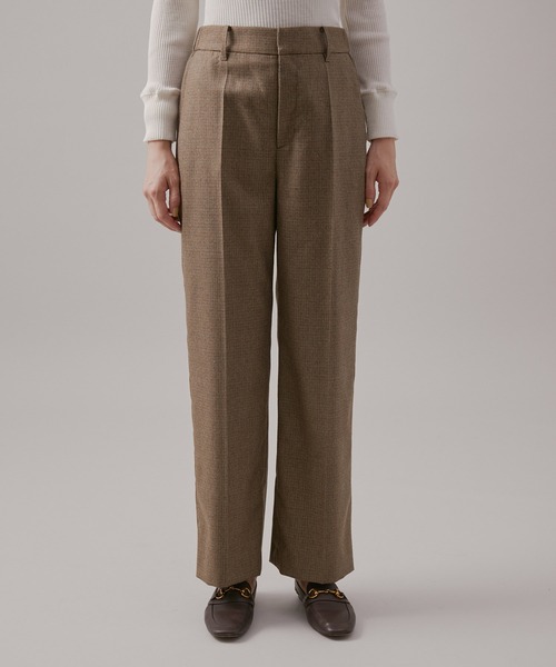 ROPE'（ロペ）の「ウールサキソニーサイドゴムストレートワイドパンツ（その他パンツ・レディース・ブラック/ブラウン/ホワイト・40/38/36）」の15枚目の写真