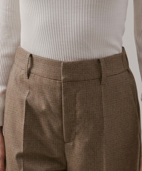 ROPE'（ロペ）の「ウールサキソニーサイドゴムストレートワイドパンツ（その他パンツ・レディース・ブラック/ブラウン/ホワイト・40/38/36）」の12枚目の写真