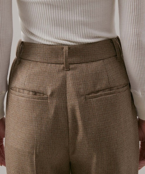 ROPE'（ロペ）の「ウールサキソニーサイドゴムストレートワイドパンツ（その他パンツ・レディース・ブラック/ブラウン/ホワイト・40/38/36）」の6枚目の写真